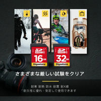 GIGASTONE SDHCカード UHSー1 U1 class10 32GB 2枚入り GJSXR-32GU1-RED-2PK 1セット