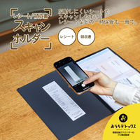 キングジム レシート/領収書スキャンホルダー ブラック 790ーBK 1セット（1枚×30）