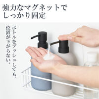 ディスペンサーラック バスルーム お風呂 マグネット 収納 フック付 ホワイト KAWBSLDPWH エレコム 1個（直送品）