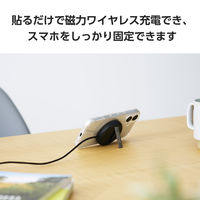 MagSafeシール 2枚入り マグセーフ リング ステッカー シルバー AMSWMAGSTWSV エレコム 1個（直送品）