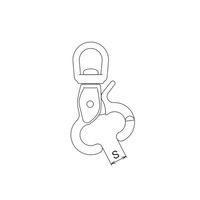 浅野金属工業 トリガースナップフック/サイズ・規格/No.1 AK1075 1個（直送品）