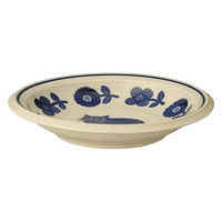 デコレコーポレーション プレート 16cm fika フィーカ 陶器 ネイビー 438719 1個（直送品）