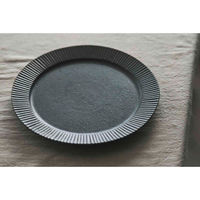 アイトー プレート 17cm コンティ 磁器 美濃焼 グレー 463092 1個（直送品）