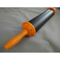 タイガークラウン めん棒 ダイヤル付き 47.5cm ステンレス シリコーン 470633 1個（直送品）