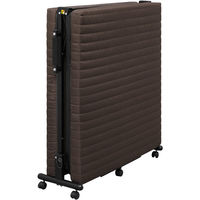 アイリスオーヤマ 折りたたみベッド OTB-BRR ブラウン 1台（直送品）