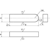 SUNCO SUS316 JIS 片丸キー 3X3X20 (100本入) D0-11-K012-0030-0200-00 1箱(100本)（直送品）