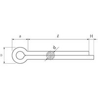 SUNCO SUSワリピン 10 X 150 (50本入) D0-02-0000-0100-1500-00 1箱(50本)（直送品）