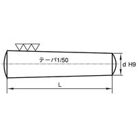 SUNCO SUS テーパーピン 1.2 X 10 (1000本入) D0-02-0200-0012-0100-00 1箱(1000本)（直送品）
