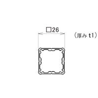 ヒナカ HINAKA センターポールアルファ 4.0M MRCA-40 1本 226-6293（直送品）