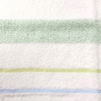 林 ウォッシュタオル　消臭加工ライブボーダー　グリーン（緑）　1パック(5枚：同色×5枚)