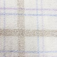 林 大判バスタオル　リラックスチェック　ベージュ 1枚