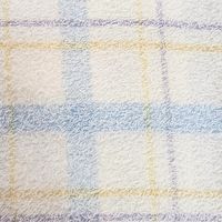 林 大判バスタオル　リラックスチェック　ブルー（青） 1枚