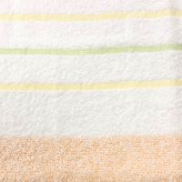 林 ウォッシュタオル　消臭加工ライブボーダー　イエロー（黄）　1パック(5枚：同色×5枚)