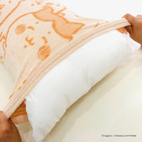 MORIPiLO 枕カバー タオル地 約32x52cm ちいかわ ハチワレ うさぎ グッズ  洗える 35×50~43×63cm枕対応 のびのび 伸縮タイプ