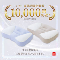 MORIPiLO 枕 横向き寝 低反発 (医学博士監修 頭の形を考えた 横向き寝まくら)  高さ調整  約34x50x8cm パープル (パイプ 柔らかめ)