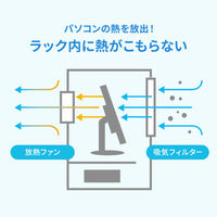 サンワサプライ 防塵ラック(W650×D550) MR-FA65H 1個（直送品）