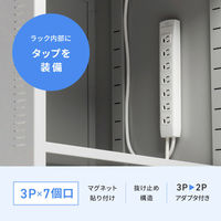 サンワサプライ クーラー付き防塵ラック(W650×D655) MR-FAP65H 1個（直送品）