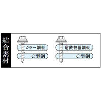 山喜産業　クイックビス六角　ステンキャップカラー　つや有アイボリー　５×３５　ドリルビス　1箱(200本入)（直送品）