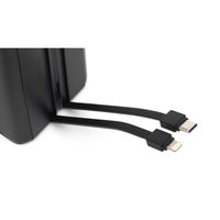 TOHO 大容量コンパクトバッテリー&ソーラーパネルセット ブラック a3448210 1台（直送品）