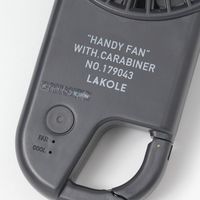 カラビナペルチェファン ブラック LAKOLE/ラコレ