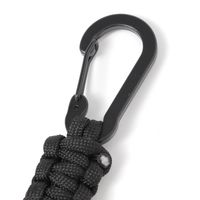 【LAKOLE/ラコレ】 リール付き組紐カラビナ ブラック