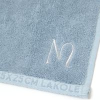 イニシャルハンドタオル(M) ブルー LAKOLE/ラコレ