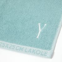 イニシャルハンドタオル(Y) グリーン LAKOLE/ラコレ