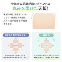 サンワサプライ フォールディングデスク 幅730×奥行536×高さ700mm 木目×ホワイト FLD-7350BR 1台（直送品）