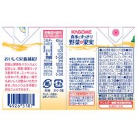 カゴメ 食事にすっきり野菜＆果実カルシウム ピーチ味 100ml 紙パック 1セット（72本）