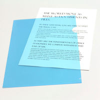 プラス カラークリアホルダー A4 ブルー 青 1袋(10枚) ファイル 89341（わけあり品）