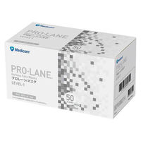 メディコムジャパン プロレーンマスク ホワイト PLE0002714　プリーツタイプ　使い捨て　不織布　1箱（50枚入）（わけあり品）