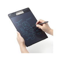 電子メモパッド 13インチ クリップ スタンド付き ブラック DH-320BK 1個 サンワサプライ（わけあり品）