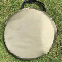 セーフラン安全用品 集草ガーデンバッグ(スプリング自立式) φ46x55cm 容量約91L カーキ C0109-91L 1個（直送品）