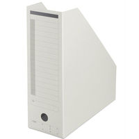 プラス ボックスファイル A4タテ グレー 78079（わけあり品）