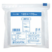 チャック袋（チャック付き袋）　0.04mm厚　A6　120mm×170mm　1袋（100枚入）　伊藤忠リーテイルリンク　（わけあり品）