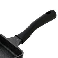 LIVPLUS 玉子焼き器 13×18cm ガス火専用 軽量 ブラック NMー387 1個