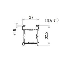 ヒナカ HINAKA MRSLー40 サイドポール ライト 4.0m 1本 573-7082（直送品）