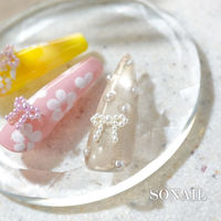 SONAIL ブリオン風パールリボン ホワイト FY002117 148226 1セット(3個入)（直送品）