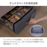 エイ・アイ・エス ベッド下収納カート4個セット TSBC-05×4pcs GY 1セット(4個)（直送品）