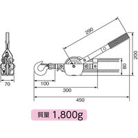 ミノル工業 ローププーラー 200kgf MC501000 1式（直送品）
