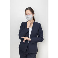 伊藤忠リーテイルリンク Mastick ライトグレー×ネイビー 1パック（10枚入）