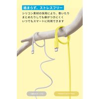 USB Type-Cケーブル 1.8m 240W 絡まないシリコン製 Anker PowerLine III レモンイエロー 1本