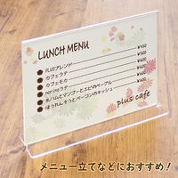 【アウトレット】【Goエシカル】訳あり プラス カードスタンド アクリル カード立て Ｔ型 A5判 CTー101T 62216 1個
