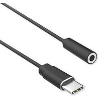 FSC イヤホン端子変換アダプターDAC TypeーC用<ブラック＞ FSーDACADC35ーBK 1個