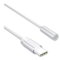 FSC イヤホン端子変換アダプターDAC TypeーC用 <ホワイト＞ FSーDACADC35ーWH 1個