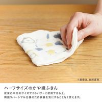 ハーフサイズ かや織りふきん キッチン 1枚 藤栄