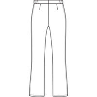 【再検品商品】ルコックスポルティフ　ナースパンツ　セミブーツカットパンツ　UQＷ２０１２　ホワイト　Ｍ　白衣（わけあり品）