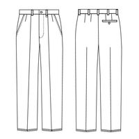 【再検品商品】ナガイレーベン 男子スラックス （メンズパンツ） 医療白衣 ホワイト L KES-5163（わけあり品）