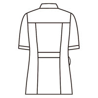 【再検品商品】住商モンブラン フルール レディスジャケット 半袖 ミント LL 73-1946　白衣（わけあり品）