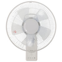 YAMAZEN 30cm 壁掛け扇 ヘッド取り外し可能 リモコン 風量3段階 グレージュ S5L72 1個